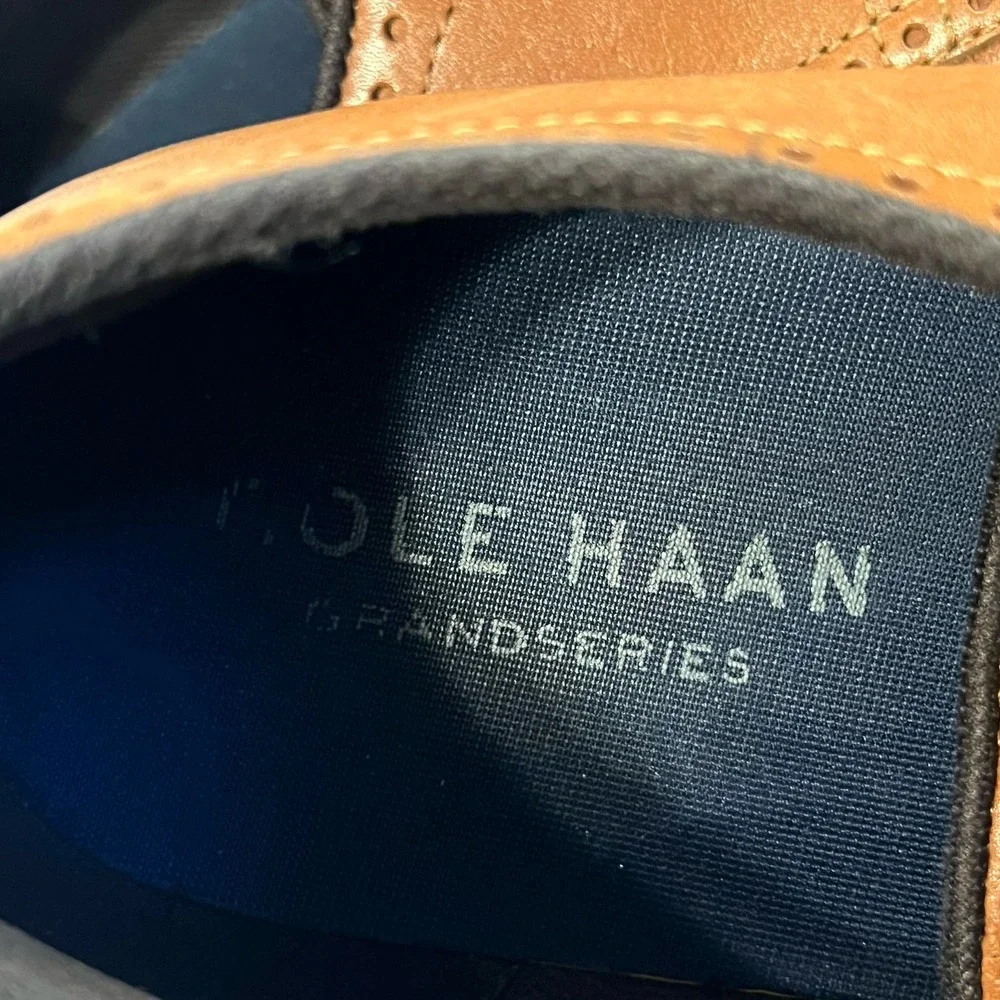 Cole Haan C34120 Grand OS Wingtip Oxford Brown Leather Mens Dress‎ Shoe 11 M